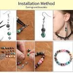 Glass Beads for Jewelry Making Kit, 8MM Bracelets Beads Making Set, Beading & Jewelry Necklace Making DIY Kit, with Spacer Beads for Adult DIY Bracelet Earrings Rings