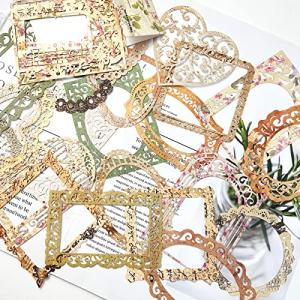 60 Cutout Lace Scrapbook Paper - Aesthetic Room Décor