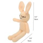 Moni's Choice Baby Stuffed Bunny Plush Easter Gifts Handmade Stuffed Animal Knitted Doll Baby Sleep Toy Newborn (Cream)