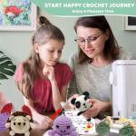6Pcs Animal Crochet Kit, 2024 DIY Crochet Starter Kit for Beginners Adults and Kids , Crochet Set to Make Animals Dolls, Learn to Knitting Art Craft with Video Tutorials,Birthday Gift, Holiday Gift