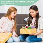 6Pcs Animal Crochet Kit, 2024 DIY Crochet Starter Kit for Beginners Adults and Kids , Crochet Set to Make Animals Dolls, Learn to Knitting Art Craft with Video Tutorials,Birthday Gift, Holiday Gift