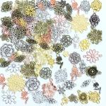 Assorted Metal Charms for Scrapbooking - 100g