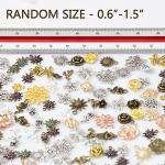Assorted Metal Charms for Scrapbooking - 100g