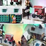 Spilay Dollhouse DIY Miniature Wooden Furniture Kit,Mini Handmade Doll House Model with Dust Cover & LED,1:24 Scale Creative Woodcrafts Toys for Adult Friend Lover Birthday Gift (Magic Light)