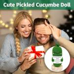 utosday Handmade Emotional Support Pickled Cucumber Gift, Cute Crochet Christmas Pickle Knitting Doll Ornaments, Funny Reduce Pressure Pickle Toy (1pcs)