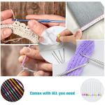 Dahuyoo Crochet Hooks Set For Home, 110 Piece Knitting & Crochet Supplies DIY Kits, Including Sewing Needles, for Needle for Beginners, and Seasoned Crochet Lovers