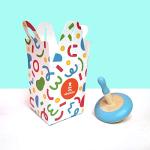 Shumee Organic Colorful Handmade Spinning Top 1 Pc/Set, Gyroscopes Toy, Educational Toys, Kindergarten Toys, Sensory Toys, Learning Toys,Fidget Spinner, Gift Toys for Kids/Toddlers (Blue)