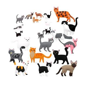 JACYUIG Cat Sewing Craft Kit DIY Kids Craft and Sew Set Kids Sewing Crafts for Girls and Boys Felt Sewing Craft Kit DIY Sewing Plush Animals for Beginner