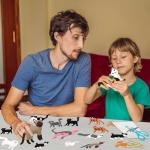 JACYUIG Cat Sewing Craft Kit DIY Kids Craft and Sew Set Kids Sewing Crafts for Girls and Boys Felt Sewing Craft Kit DIY Sewing Plush Animals for Beginner