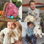 Personalised Custom Plush Bunny Custom Embroidered Easter Bunny First Easter Gift Personalised Easter Gift Plush Bunny With Child'S Name
