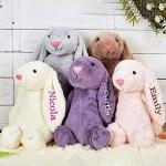 Personalised Custom Plush Bunny Custom Embroidered Easter Bunny First Easter Gift Personalised Easter Gift Plush Bunny With Child'S Name