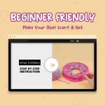 PREBOX Beginner Hat Scarf Loom Kits for Kids - Knitting DIY Craft for Girls Teens Adults, Birthday Christmas Gifts with Storage Bags Yarns Hook Needle