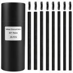 MyLifeUNIT Vine Charcoal Sticks, Willow Sketch Charcoal Pencils for Drawing, Pack of 25 (7-9 MM Dia)