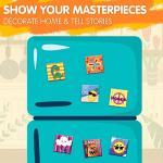 JOYIN 24 Magnetic Mini Tiles Art Kit, Creativity DIY Paint, Arts and Crafts for Kids, DIY Supplies for Party Favors, Family Activity, Birthday Present, Toys Gifts for Boys and Girls Ages3-12