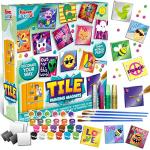 JOYIN 24 Magnetic Mini Tiles Art Kit, Creativity DIY Paint, Arts and Crafts for Kids, DIY Supplies for Party Favors, Family Activity, Birthday Present, Toys Gifts for Boys and Girls Ages3-12