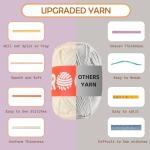 CROCKIT Crochet Kit for Beginners, Beginner Crochet Kit for Adults Kids, Crochet Stuffed Animal Kit, DIY Knitting Kit, Amigurumi Crochet Starter Kit（Deer/Giraffe）