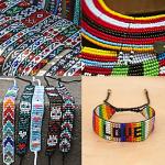 Frame Bead Loom Kit for Beaded Bracelets Earrings Belts Making, Include 17250 Seed Beads 3mm 18 Colors and 150 Meter Clear String, Beading Trays, Needles, with Instruction, DIY Boho Jewelry