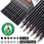 MARTCOLOR Drawing Sketching Pencils Set, 12 Pack Graphite Pencils(14B - 2H), Ideal for Drawing Art, Sketching, Shading, Artist Pencils for Beginners & Pro Artists