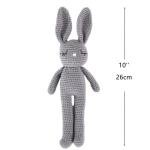 Moni's Choice Baby Stuffed Animal Bunny Rabbit Handmade Plush Easter Stuffed Animal Knitted Doll Baby Sleep Toy Newborn Gift Handmade(Grey)