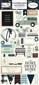 Carta Bella Home Again 6x13 Accents Chipboard - Large, Multicolor