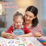 Dowsabel 4000Pcs 4mm Glass Seed Beads for Jewelry Bracelet Making Kit, 24 Colors Friendship Bracelet Making Kit, Waist Beads Set with Letter Beads Charms, DIY Art Craft Girls Gifts