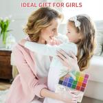 Dowsabel 4000Pcs 4mm Glass Seed Beads for Jewelry Bracelet Making Kit, 24 Colors Friendship Bracelet Making Kit, Waist Beads Set with Letter Beads Charms, DIY Art Craft Girls Gifts