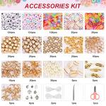 QUEFE 15000pcs, 144 Colors Clay Beads, Charm Bracelet Making kit for Girls 8-12, Polymer Heishi Beads for Jewelry, for Crafts Christmas Gifts