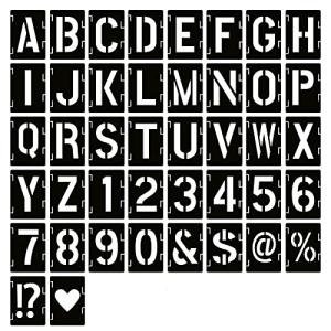 Reusable 2" Letter Stencils Kit for DIY Scrapbooking