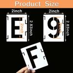 Reusable 2" Letter Stencils Kit for DIY Scrapbooking