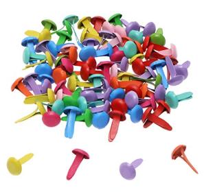 100Pcs Assorted Colors Mini Brads for Scrapbooking