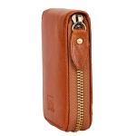 BRASS TACKS Leathercraft Vintage Handmade Full Leather Front Pocket Wallet RFID Blocking Multi Card Case with Zipper Pocket for Men Women with Box Packing (Brown)