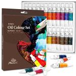 PHOENIX Oil Paint Set, 24x12ml/0.4 Fl Oz Tubes, Non-toxic Oil Based Paints for Canvas Crafts, Great Value Art Supplies for Artists, Adults & Beginners