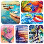 ArtSkills Stretched Canvases for Painting, 11x14 Canvas Painting Supplies for Artists, Blank Canvas Pack, 2-Pack