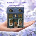 DIY Miniature Wooden Dollhouse Furniture Kit,Mini Handmade Doll House with LED,1:24 Scale Creative Woodcrafts Toys for Adult Friend Lover Birthday Gift (Magic House)