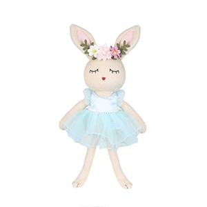 JUSTQUNSEEN Ballerina Doll Handmade Stuffed Animal Bunny Stuffed Animal Bunny Plush Animal Doll, Plush Toy Bunny Stuffed Animals for Girls Easter Stuffed Animal on Birthday Christmas Easter