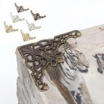 100PCS Bronze Corner Embellishments for Scrapbooking