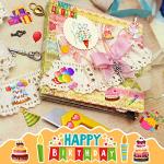 100pcs Birthday Scrapbook Cardstock Die Cuts - DIY Embellishments