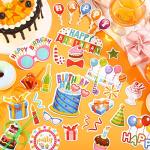 100pcs Birthday Scrapbook Cardstock Die Cuts - DIY Embellishments