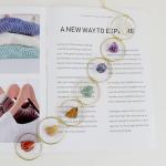 Handmade Natural Raw Gemstone Hanging Ornaments 7 Chakra Crystal Feng Shui Ornaments for Home Decoration Window Decor Crystal