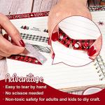 Christmas Plaid Washi Tape with Holiday Patterns - Scrapbooking