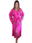 muslin babies muslin.babies Handmade Evil Eye Kimono - Fuchsia Festival Women Clothing - Bohemian Robe - Boho Cotton Cardigan - Dressing Gown