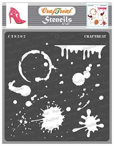 Reusable Splatter Stencils for DIY Scrapbooking