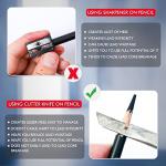 Brusarth Professional Charcoal Pencils Drawing Set - 6 Pieces Soft Medium and Hard Charcoal Pencils for Drawing, Sketching, Shading