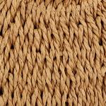 Rattan Handmade Straw Tote Handbag Beach Shoulder Bag Summer Beach Rattan Bag Straw Bag (Brown)