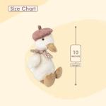 MON AMI Colette The Duck Stuffed Animal – 10”, Soft & Huggable Duck Plush Toy, Fun Adorable Stuffed Toy Gift for Kids of All Ages, Nursery Décor
