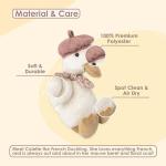 MON AMI Colette The Duck Stuffed Animal – 10”, Soft & Huggable Duck Plush Toy, Fun Adorable Stuffed Toy Gift for Kids of All Ages, Nursery Décor
