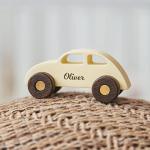 Personalized Wooden Colorful Baby Toddler Kids Car Toys 1st 2nd 3rd Birthday Christmas Gift Montessori-Inspired Imaginative Educational Toy Car Set of 3 Sensory Toys