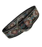 Black Blue Brown Fabric Belt, Cotton Webbing Belt for Pants or Dress, Jacquard Ribbon Handmade Belts for Women, D-Ring Canvas Belt, Vegan Webbing Belt, Gift İdeas, Gift For Her (X-Large 48")