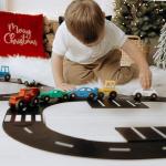 Personalized Wooden Colorful Baby Toddler Kids Car Toys 1st 2nd 3rd Birthday Christmas Gift Montessori-Inspired Imaginative Educational Toy Car Set of 3 Sensory Toys