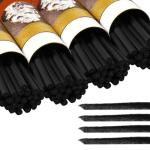 Gueevin 100 Pieces Willow Charcoal Sticks, Willow Charcoal, Soft Black Drawing Charcoal for Sketching and Drawing Art Sketch Artists Supplies, 5.7 Inch in Length (7-9 mm)